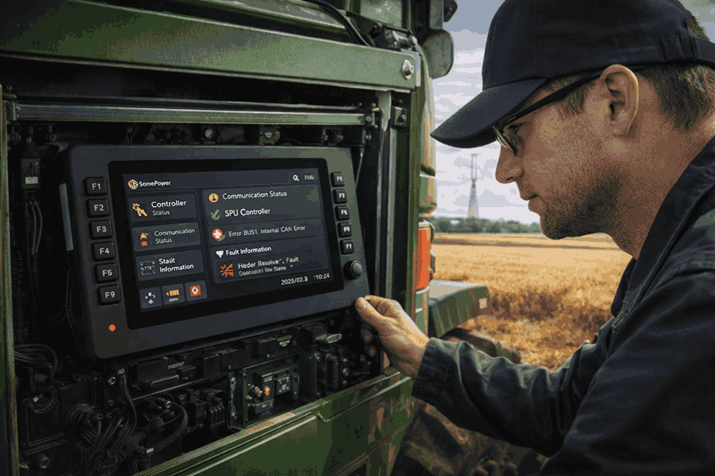 Integrated Display and Controller Systems for Harvesters