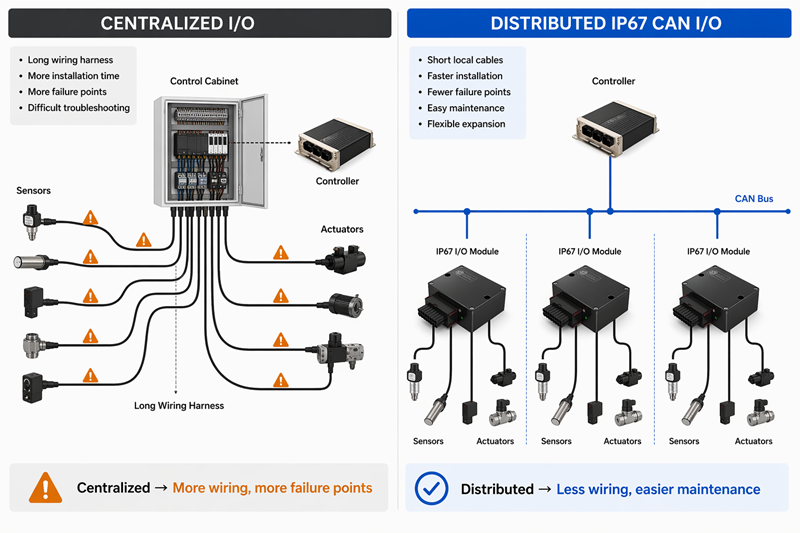 Why Construction Machinery Needs IP67 CAN Bus I/O Modules