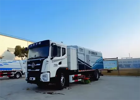 SonnePower Boosts Jiangsu Yueda's Pure Electric Autonomous Washing and Sweeping Vehicle