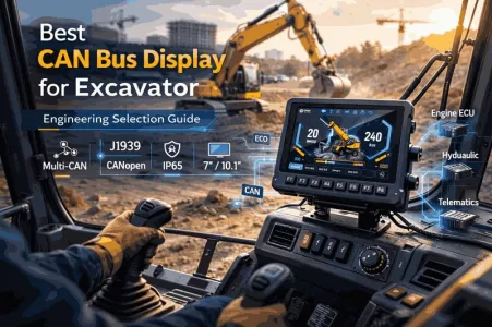 Best CAN Bus Display for Excavator (2026 Engineering Guide)