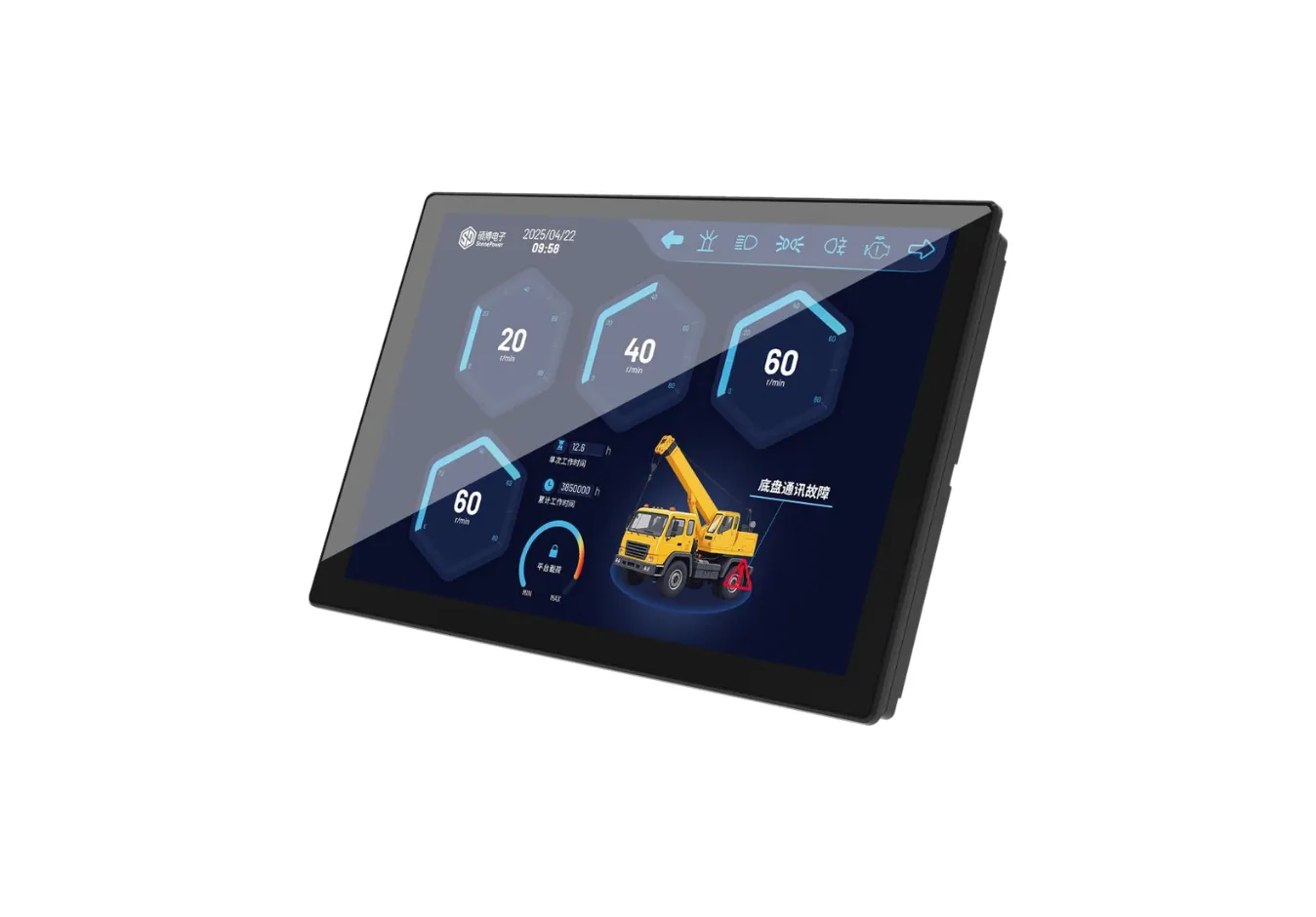 SPD-101-H3x 10.1" Full Screen CAN Bus HMI Display