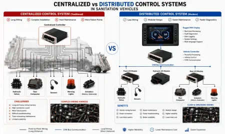 Centralized vs Distributed Control Systems in Sanitation Vehicles