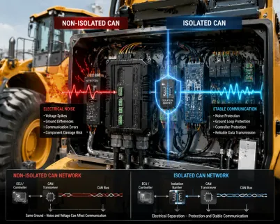 Isolated CAN vs Non-Isolated CAN for Mobile Machinery
