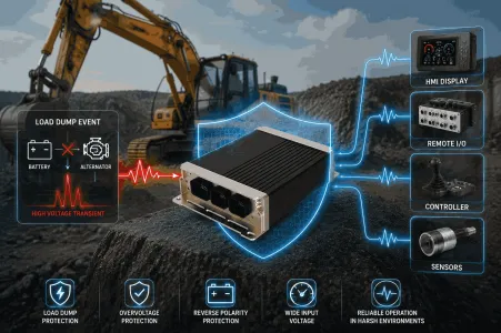 Load Dump Protection for Mobile Machinery Electronics