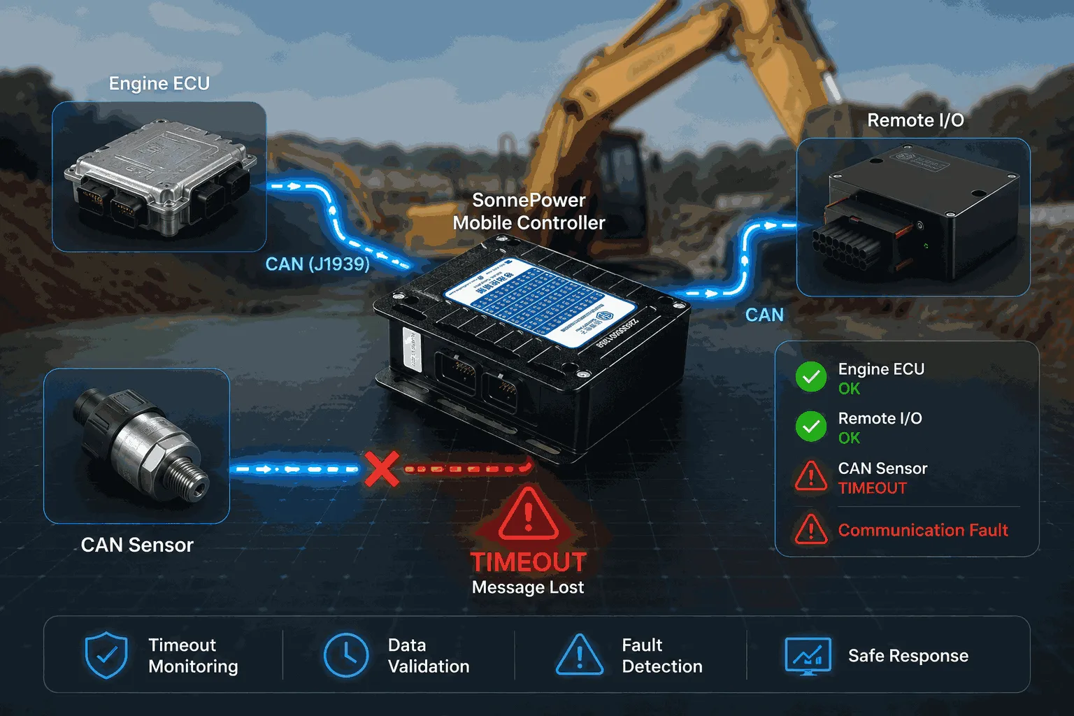 CAN Communication Timeout in Mobile Machinery